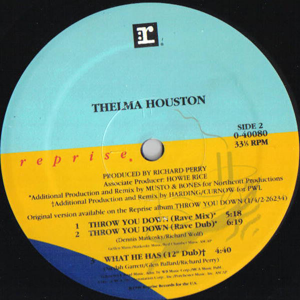 Thelma Houston : Throw You Down (12", Maxi)