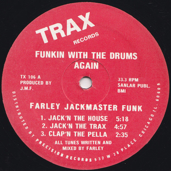 Farley "Jackmaster" Funk : Funkin With The Drums Again (12", Red)