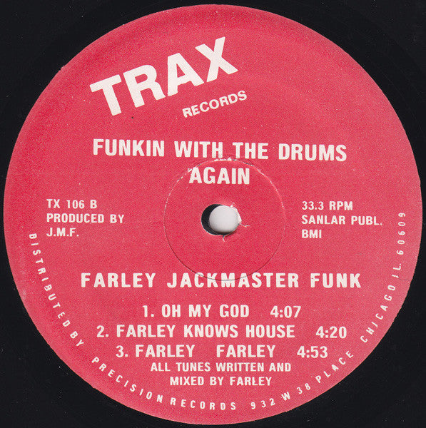 Farley "Jackmaster" Funk : Funkin With The Drums Again (12", Red)