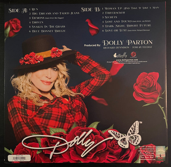 Dolly Parton : Run, Rose, Run (LP, Album, Pea)