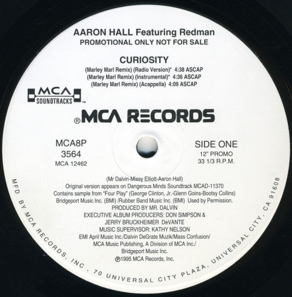 Aaron Hall : Curiosity (12", Promo)