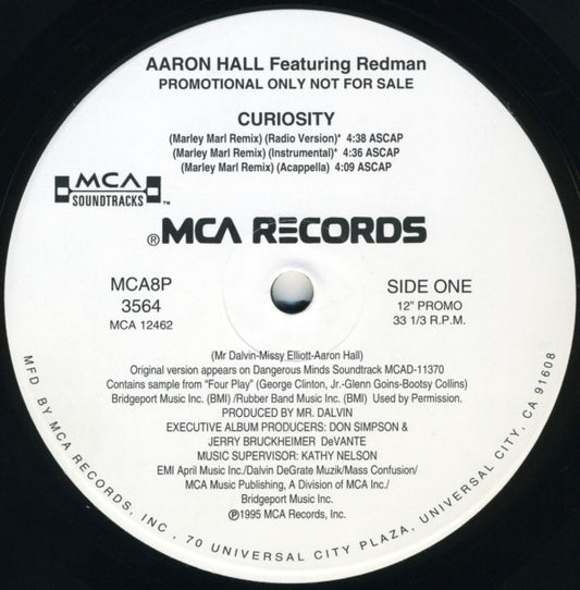 Aaron Hall : Curiosity (12", Promo)