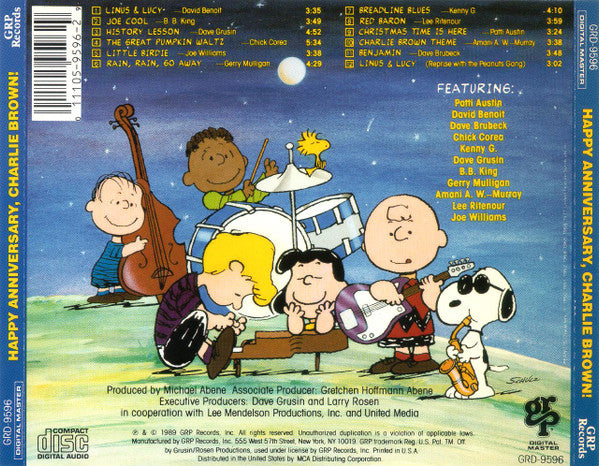 Various : Happy Anniversary, Charlie Brown! (CD, Album)