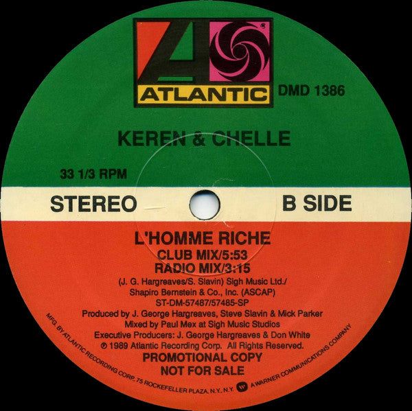 Keren & Chelle : Sugar Daddy (12", Promo, SP)