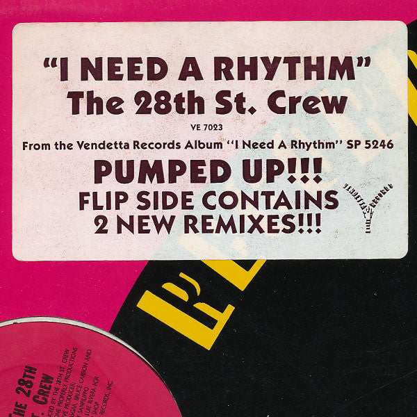 The 28th Street Crew : I Need A Rhythm (12", Promo)