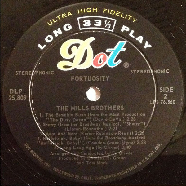 The Mills Brothers with Sy Oliver And His Orchestra : Fortuosity (LP)