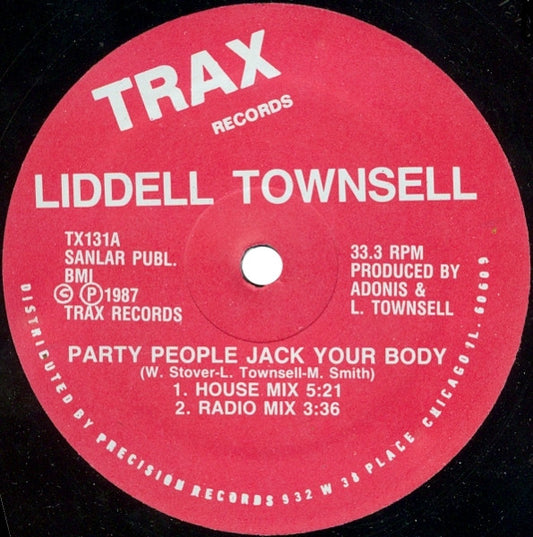 Lidell Townsell : Party People Jack Your Body (12")