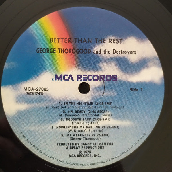 George Thorogood & The Destroyers : Better Than The Rest (LP, Album, RE)