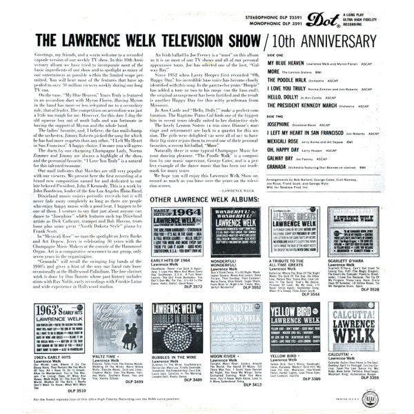 Lawrence Welk : The Lawrence Welk Television Show 10th Anniversary (LP, Album)
