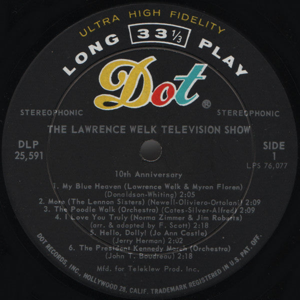 Lawrence Welk : The Lawrence Welk Television Show 10th Anniversary (LP, Album)