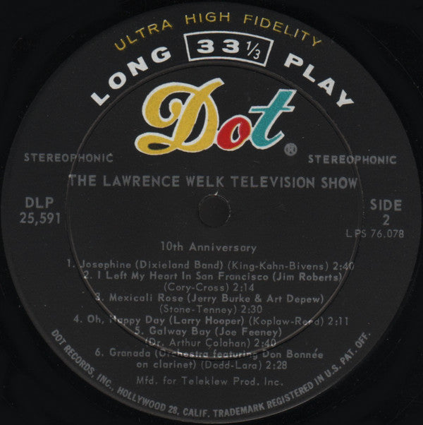 Lawrence Welk : The Lawrence Welk Television Show 10th Anniversary (LP, Album)