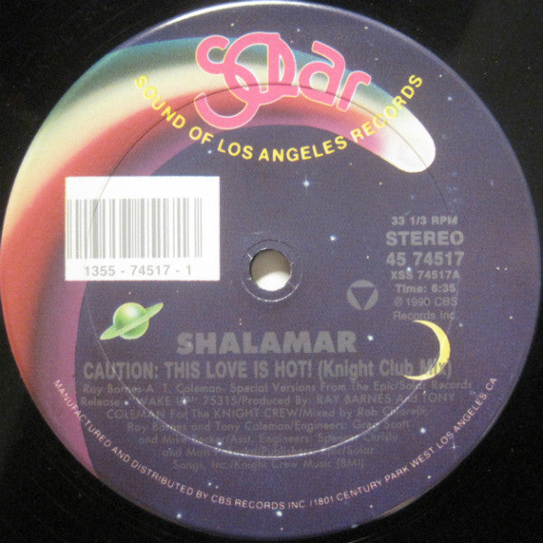 Shalamar : Caution: This Love Is Hot (12")