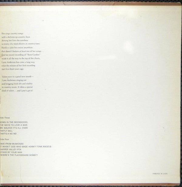 Lynn Anderson : Here's Lynn Anderson (2xLP, Comp, Club)