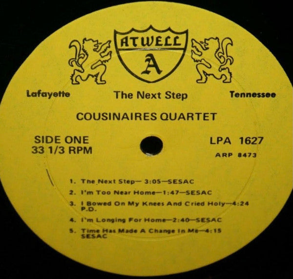 Cousinaires Quartet : The Next Step (LP, Album)