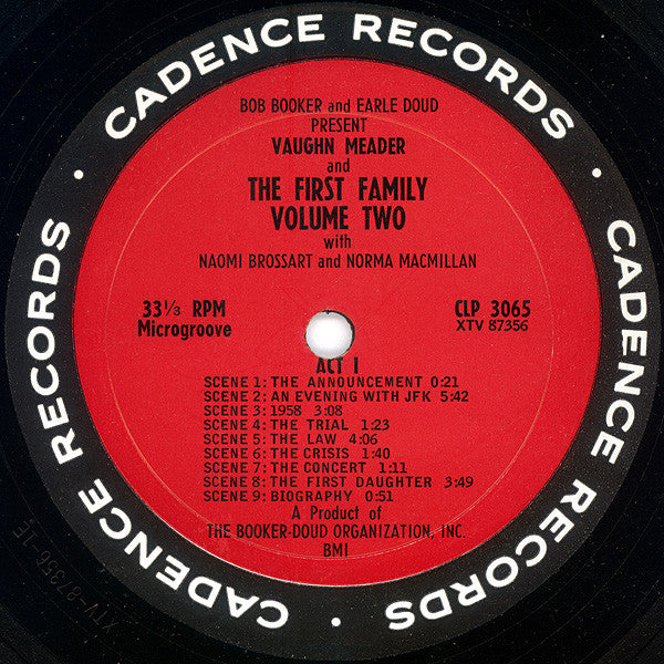 Bob Booker And Earle Doud Featuring Vaughn Meader And The First Family (2) Featuring Naomi Brossart, Norma Macmillan And Stanley Myron Handelman : The First Family Volume Two (LP, Album, Mono)