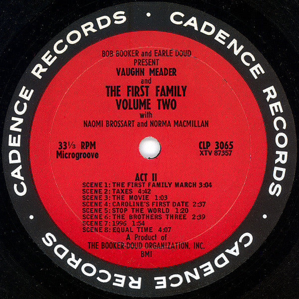 Bob Booker And Earle Doud Featuring Vaughn Meader And The First Family (2) Featuring Naomi Brossart, Norma Macmillan And Stanley Myron Handelman : The First Family Volume Two (LP, Album, Mono)