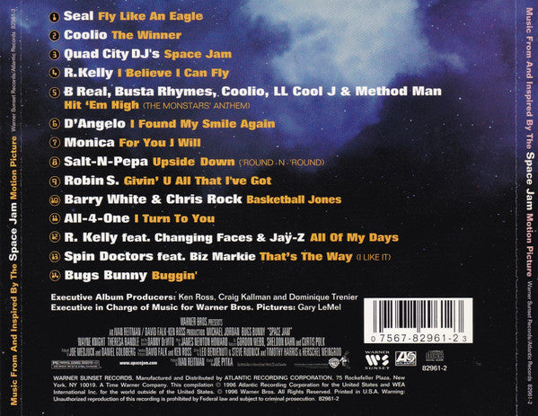 Various : Space Jam (Music From And Inspired By The Motion Picture) (CD, Album)