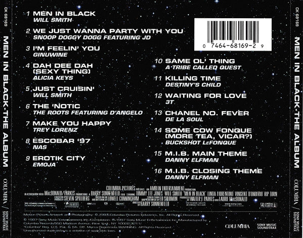 Various : Men In Black (The Album) (CD, Album, Comp, Pit)