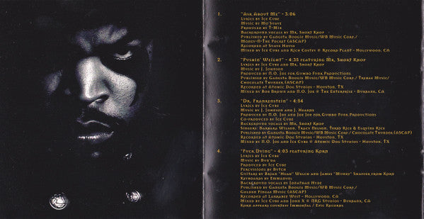 Ice Cube : War & Peace Vol. 1 (The War Disc) (CD, Album)