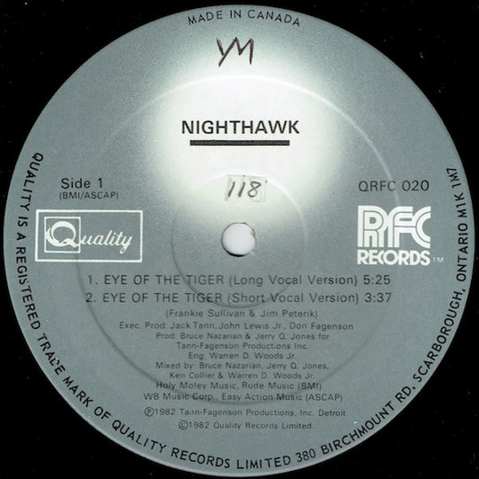 Nighthawk : Eye Of The Tiger (12")