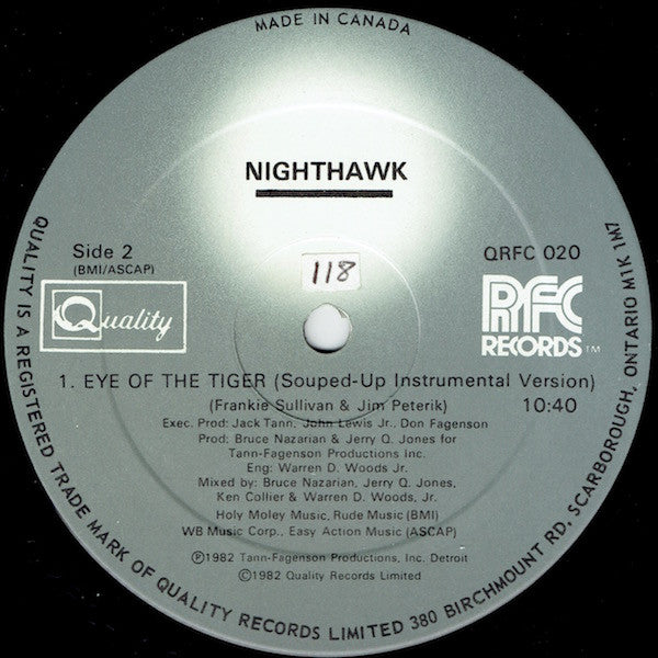 Nighthawk : Eye Of The Tiger (12")