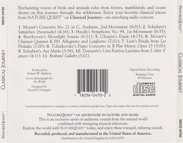 Unknown Artist : Classical Journey (CD)