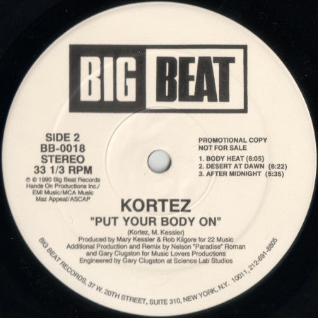 Kortez : Put Your Body On (12", Promo)