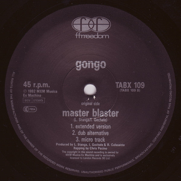 Gongo : Master Blaster (12")