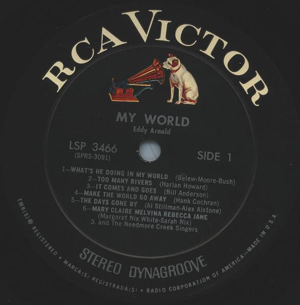 Eddy Arnold : My World (LP, Album,  Ro)