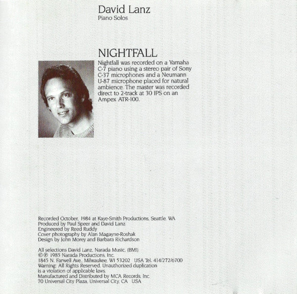 David Lanz : Nightfall (CD, Album)