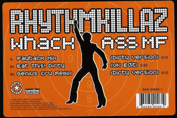 Rhythmkillaz : Whack Ass MF (12")