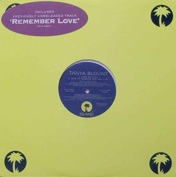 Tanya Blount : Hold On (12", Maxi)