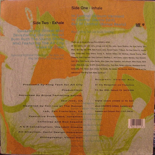 Sway & King Tech : In Control (12", Maxi)