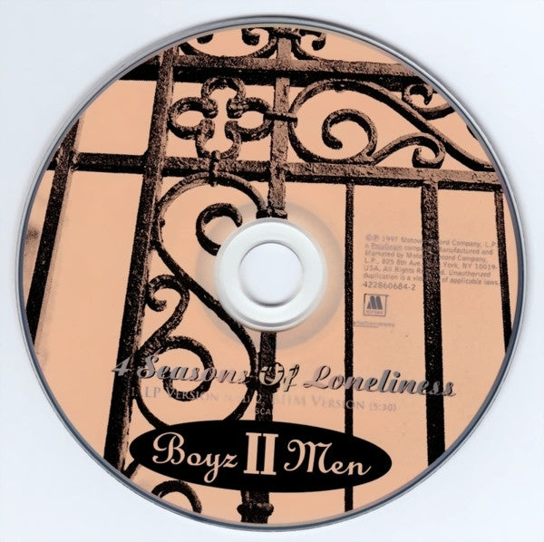Boyz II Men : 4 Seasons Of Loneliness (CD, Single)
