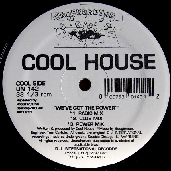 Cool House : We've Got The Power (12")