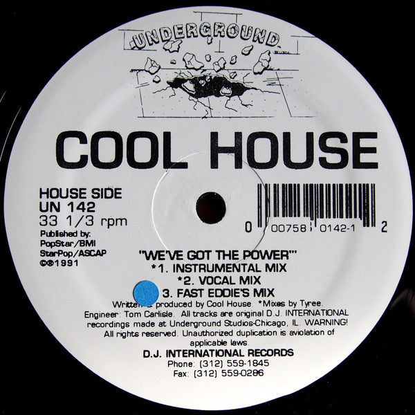 Cool House : We've Got The Power (12")