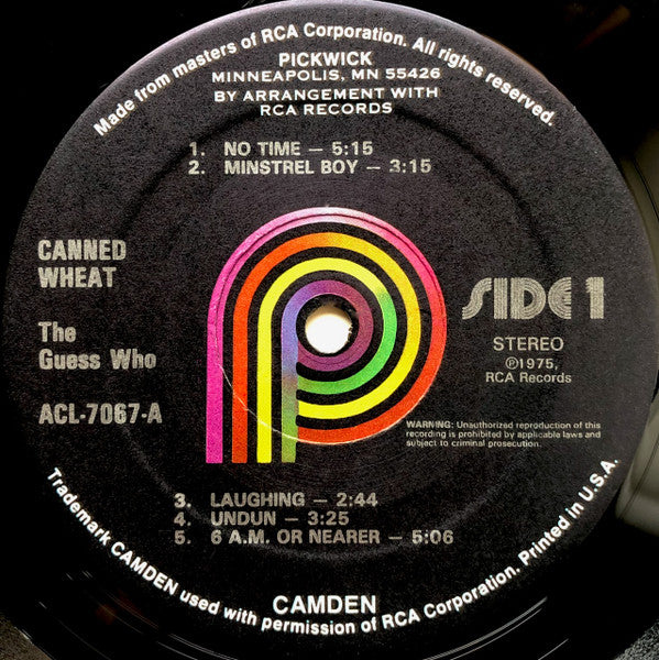 The Guess Who : Canned Wheat (LP, Album, RE)