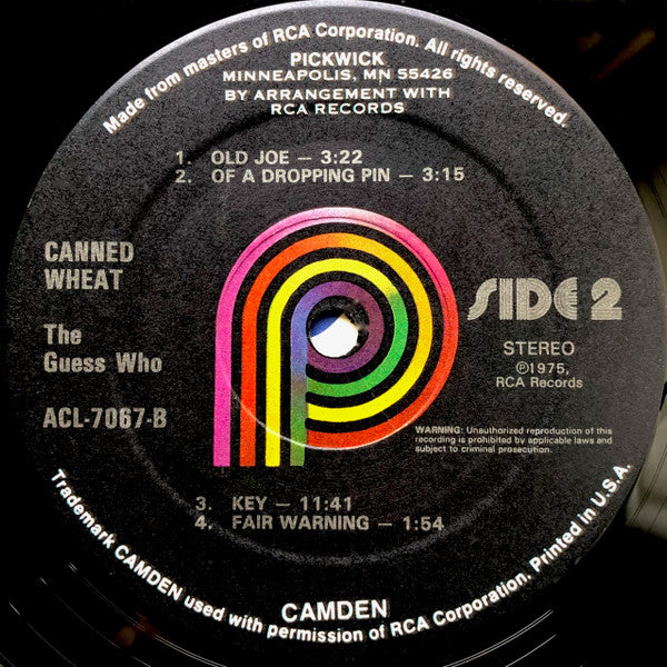 The Guess Who : Canned Wheat (LP, Album, RE)