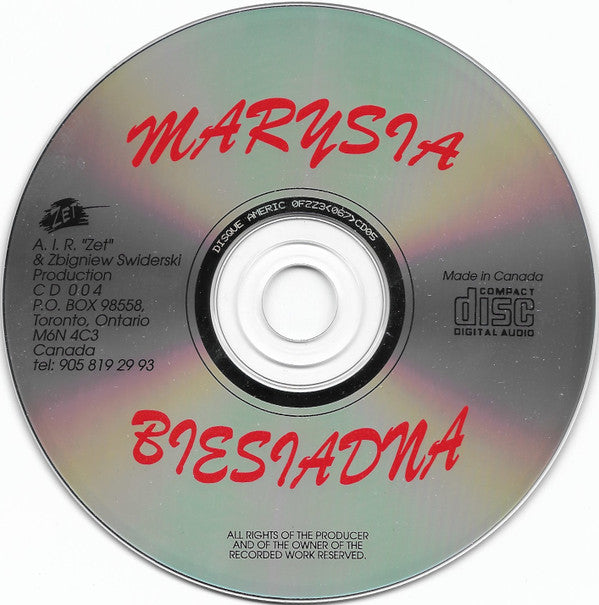 Maryla Rodowicz : Marysia Biesiadna (CD, Album)