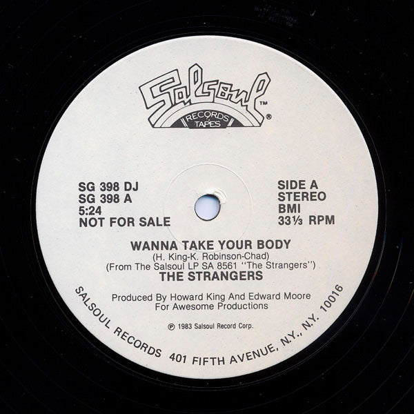 The Strangers : Wanna Take Your Body (12", Single, Promo)