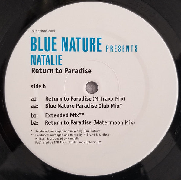 Blue Nature Presents Natalie : Return To Paradise (12")
