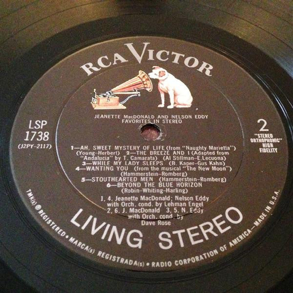 Jeanette MacDonald & Nelson Eddy : Favorites In Stereo (LP, Album)