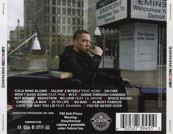 Eminem : Recovery (CD, Album)