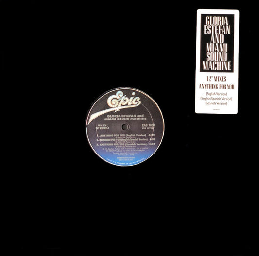 Miami Sound Machine : Anything For You (12", Single, Promo)