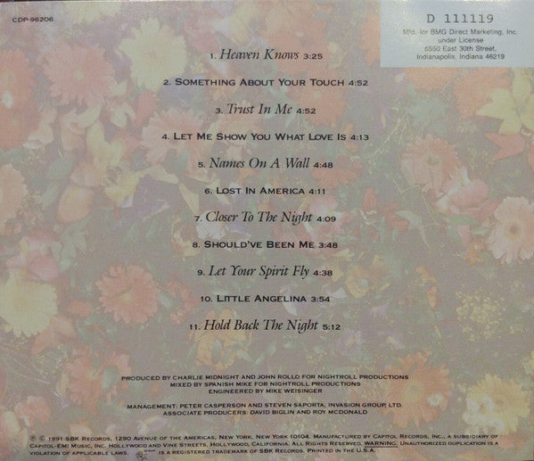 Francesca Beghe : Francesca Beghè (CD, Album, Club, BMG)