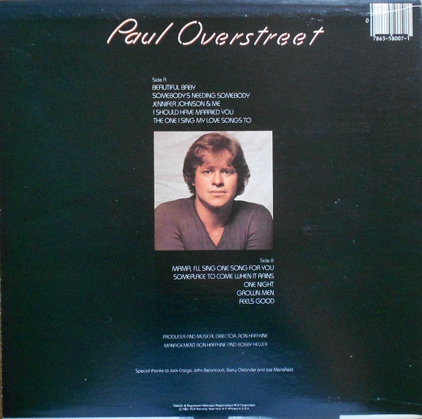 Paul Overstreet : Paul Overstreet (LP, Album, bla)
