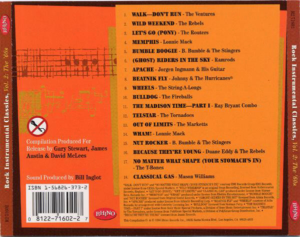 Various : Rock Instrumental Classics, Vol. 2: The Sixties (CD, Comp, RM)