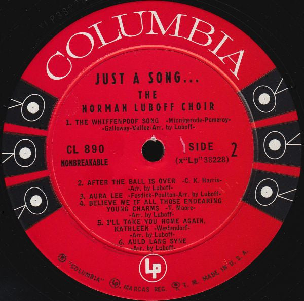 Norman Luboff Choir : Just A Song... (LP, Album)