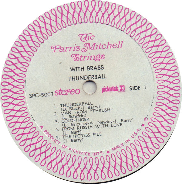 The Parris Mitchell Strings : Thunderball (LP, Album)