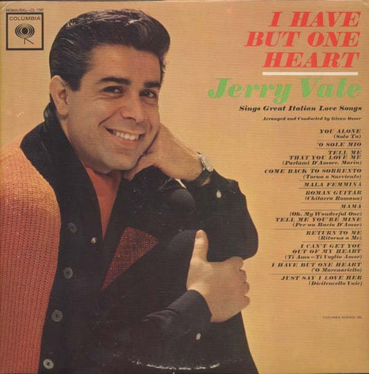 Jerry Vale : I Have But One Heart (LP, Album, Mono)